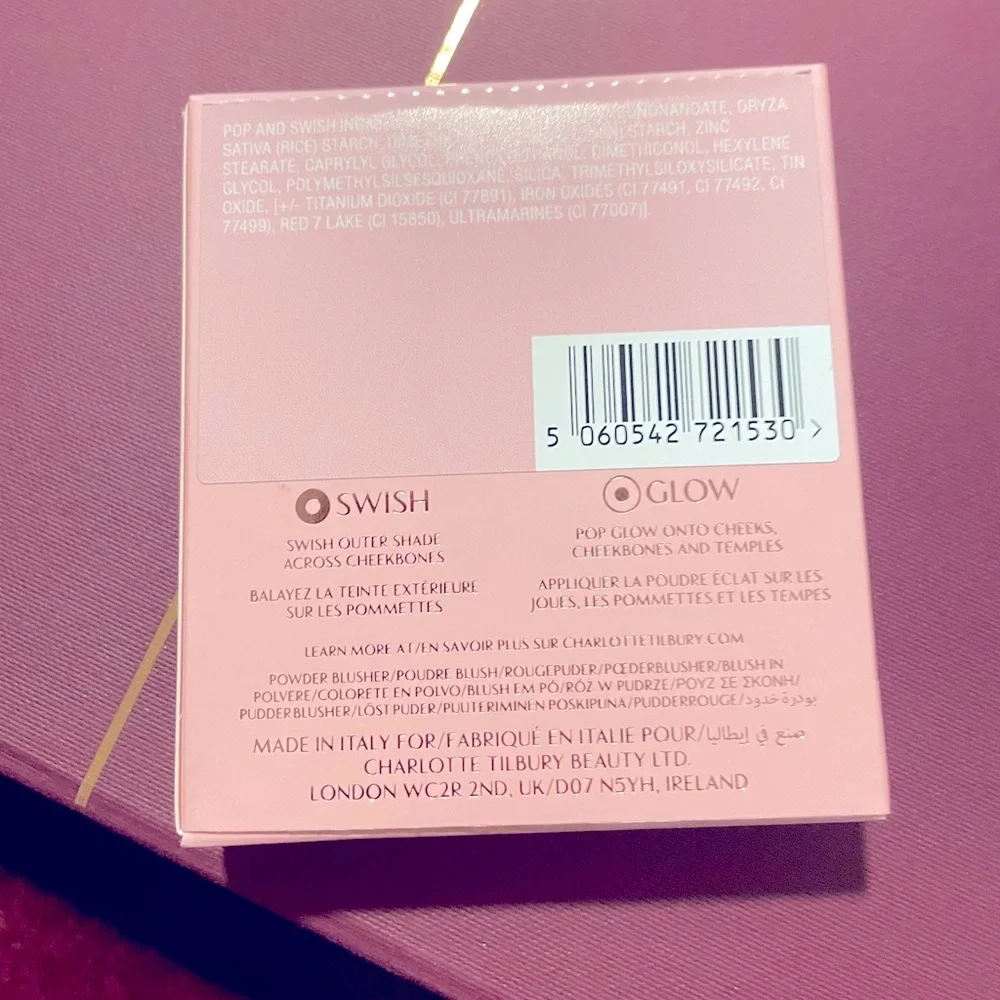 ✨Charlotte Tilbury CHEEK TO CHIC PILLOW TALK SWISH & GLOW BLUSHER